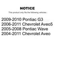 thumbnail image 2 of Transit Auto Front Rear Complete Suspension Shocks Strut and Coil Spring Mount Assemblies Kit for Car Chevrolet Aveo Pontiac Aveo5 Wave G3 - Left Right Side (Driver Passenger) K78M-100104, 2 of 2