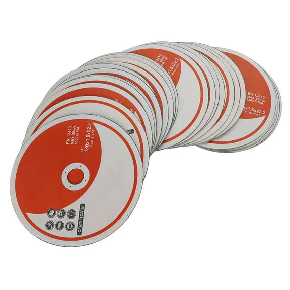 25 Pack 7" x 0.0625" x 7/8" Metal and Stainless Steel Cut Off Wheels Fit for Angle Grinders