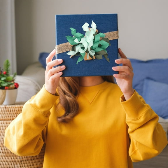 Curly Bows Gift Wrap Accessory,Curly Ribbon,Present Bows,Gift Bows,Gift Ribbon - Mixed Color Combinations,Perfect For Birthday,Holiday,Valentine's Day,Party,DIY,Crafts Supplies Decorations,1PC,3.93"