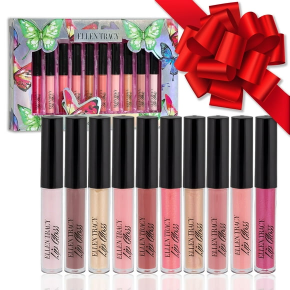 Set de brillo labial Enchante Ellen Tracy, 10 unidades, para mujeres y niñas