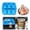 Blue, variant on Clearance Ice Cube Mold under $5 3D Halloween Coffin With Silicone Tray For Candy Ice Cube Jelly Mini Cake Soap Crayon Melt Baking Bar