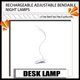 thumbnail image 5 of Kearding Lámpara de lectura USB Protección de doble propósito Clip de trabajo decorativo Luz Estudiante Recargable Ajustable Lámparas de noche Iluminación y accesorios Kearding HA066796-00, 5 of 6