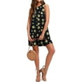 thumbnail image 4 of Anyjoin Women's Summer Dresses Beach Floral Tshirt Sundress Sleeveless Pockets Casual Tank Dress, 4 of 6