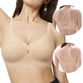 thumbnail image 4 of asddcavvf Bras for Women Women's Solid Color Front Open Bust Support Bra Thin Style with Easy On Des, 4 of 9