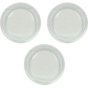 Glass Bakeware Pie Plate 9" x 1.2", 9", Pack of 3, Clear