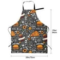 thumbnail image 2 of Kdxio Fastfood 1 Apron with Pockets Adjustable Kitchen Aprons for Men Women Waterproof Aprons for Cooking,Drawing,Crafting, Baking Household Cleaning, 2 of 5
