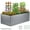 Silver, variant on 6 x 3 x1 Ft Galvanized Garden Bed Steel Planter Box Outdoor Gardening Vegetables Herbs Flowers Green