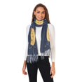 thumbnail image 2 of FORMRS Womens Scarf Winter Soft Long Big Warm Shawls Wrap Tassel Scarves, Orange Cat Planet, 2 of 9
