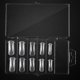 thumbnail image 4 of 100 Uds. Moldes para uñas postizas, cobertura completa transparente, puntas de uñas, herramientas de Gel UV, 4 of 4