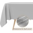 thumbnail image 2 of 60x84inches Rectangle Tablecloths Elegant Grey and White Stripes Minimalism Table Cloth Washable and Durable Polyester Table Cover for Dining Room Kitchen Buffet Banquet Parties Supplies, 2 of 7