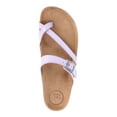 thumbnail image 5 of Time and Tru Women's Asymmetric Strap Footbed Sandals, Wide Width Available, 5 of 7