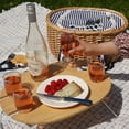 thumbnail image 6 of Twine Central Park Outdoor Picnic Basket with Lid for 4 People 22-Piece Set, 6 of 9