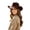 Z72-Coffee, variant on Western Cowboy Hat for Women and Men, Classic Unisex Wide Brim Shapeable Headwear with Decorative Belt Buckle, Lightweight Sun Protection Hat