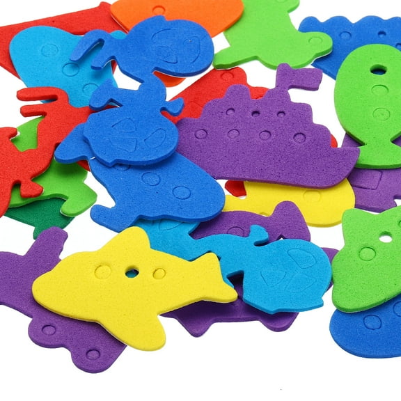 Uxcell Foam Stickers,4Pack 84Pcs EVA Self Adhesive Foam Shape Stickers,Car Style