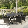 thumbnail image 2 of Dionlynn Outdoor 7 Piece Aluminum Dining Set with Wicker Dining Chairs, 2 of 12