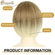 Creamily Short Blonde Bob Wig for Everyday Women – Instant Style Blonde Mix Brown Roots, Lightweight and Breathable for Daily Wear