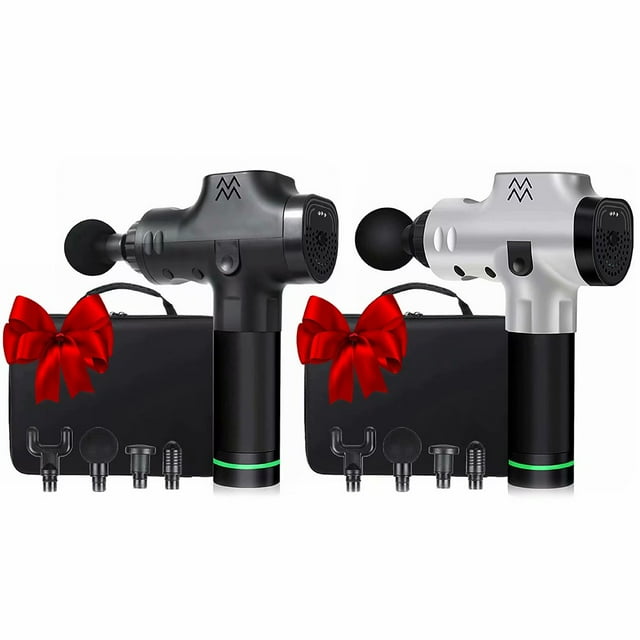 Deep Tissue Percussion Muscle Massage Gun Handheld Neck, Back, Arms, Thighs, Calves|Portable Massaging Gun Xmas Gift for Man Womens - Black(Key mode)