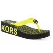 Michael Kors Girls Gage Bright Casual Sandals, Neon Yellow, Size 13