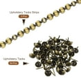 thumbnail image 3 of Uxcell 3 Pcs Iron Upholstery Tacks Strips Glossy Decorative Nail Trims with Upholstery Nails 3.28ft x 0.43'' Bronze, 3 of 5