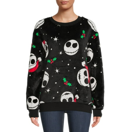 Nightmare Before Christmas Juniors’ Holly Jack Graphic Sweatshirt