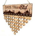thumbnail image 1 of Bearachild Lasser Bairam calendario de estilo musulmán recordatorio de colgante decoración de pared tablero de decoraciones DIY suministros Decoración del hogar JM01085 Bearachild HA011598-01, 1 of 6