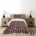 thumbnail image 4 of Ambesonne Alien Quilted Bedspread Set 2 Pcs, Abstract Fluffy Monsters, Twin Size, Multicolor, 4 of 5
