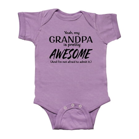 

Inktastic Yeah My Grandpa is Pretty Awesome Gift Baby Boy or Baby Girl Bodysuit
