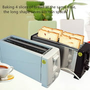YellowDell 4 Slice Automatic Fast Heating Bread Toaster Household Breakfast Maker Toaster black US - image 8 de 9