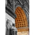 thumbnail image 2 of Pica, Jeff 14x18 Black Ornate Wood Framed with Double Matting Museum Art Print Titled - Washington Square Arch BWC 1, 2 of 4