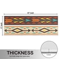 thumbnail image 5 of Kitchen Rugs Sets Of 2,Ethnic Geometric Striped Pattern Anti Fatigue Kitchen Mat Rugs Non Slip Washable,Decorative Kitchen Floor Mats for Kitchen,Sink,Laundry,17"X47", 5 of 5