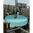 thumbnail image 2 of Outdoor Tablecloth Teal Ombre Round Patio Tablecloths 60 Inch, Waterproof Outside Table Cloths with Umbrella Hole and Zipper, Turquoise Summer Table Cover for Outdoor Tables Garden, 2 of 6