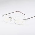 thumbnail image 2 of Gafas de presbicia de doble uso sin marco para hombre, antifatiga, con zoom automático, progresivas, multienfoque, antiluz azul, para presbicia, 2 of 4