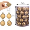 thumbnail image 5 of 34 Pieces Christmas Ball Ornaments 1.5 Inch Christmas Tree Decorations Balls Xmas Decorative Hanging Ornaments for Holiday Decor, 5 of 7