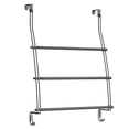thumbnail image 2 of mDesign Expandable Metal Over Door Bathroom Towel Holder, 2 Hooks - Matte Black, 2 of 7