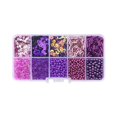 thumbnail image 3 of Cuentas espaciadoras Soledad lentejuelas vidrio morado oscuro, 3 of 10