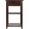 thumbnail image 4 of Winsome Burke 2 Shelf Transitional Solid Wood Printer Stand in Coffee, 4 of 10