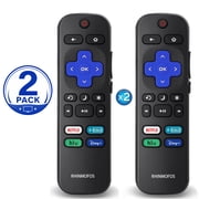 2 Pack Replacement Remote Control Compatible with Roku-Enabled TVs, Compatible with TCL, Hisense and Onn Smart TVs (Not for Streaming Sticks, Boxes or Players)