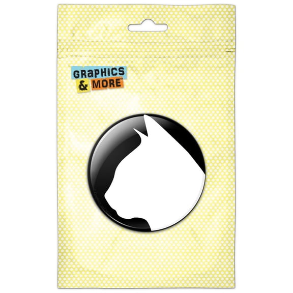 Cat Silhouette Refrigerator Button Magnet