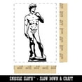thumbnail image 2 of Statue of David by Michelangelo Art Rectangle Rubber Stamp Stamping Scrapbooking Crafting - Small 1.7in, 2 of 7