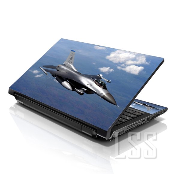 LSS Laptop Skin Sticker Decal Cover Plane Pattern Fits 17" to 19" Laptops