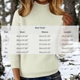 thumbnail image 3 of biudgviw Turtleneck Tops for Women Classic Fit Long Sleeve Sweaters Comfortable Loose Fit Knit Pullover Fall Winter Clothes(White,X-Large), 3 of 5