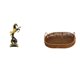 thumbnail image 1 of Estatua de caballo, figura de escritorio, escultura de animal de resina, bandeja de almacenamiento tejida a mano, bandeja de servir de ratán con asa,, 1 of 8