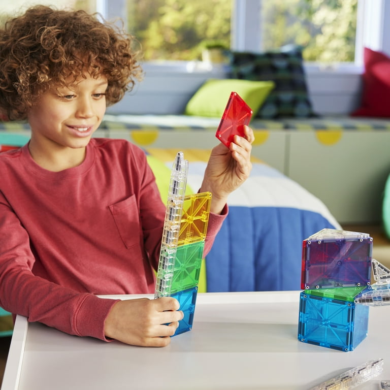 MAGNA-TILES, Rail Racers 8-Piece Rail Pack, Patent-Pending Clear