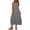 Gray, variant on Antinious Ladies Solid Sleeveless Round Neck Practical Versatile Casual Dress with Side Pocket Layout