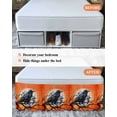 thumbnail image 7 of Halloween Crow Bed Skirt Moon Branches Orange Classic Retro Art Bed Skirts California King Size 16 Inch Drop, Wrap Around Dust Ruffle&nbsp;Bedskirt with Adjustable Elastic Belt for Queen Size Beds, 7 of 7