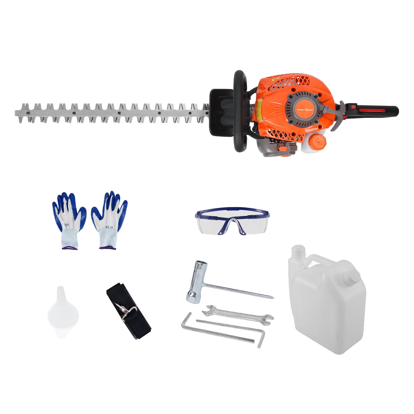 Dual Sided Blade Hedge Trimmer, 26CC Gas Hedge Trimmer, Cordless Hedge Trimmer, Handheld Chainsaw Hedge Pruner