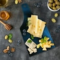 thumbnail image 5 of Navy Blue Cutting Board, Deep in the Majestic Ocean Themed Marine Colored Design Reflections Image, Decorative Tempered Glass Cutting and Serving Board, Wine Bottle Shape, Dark Blue, by Ambesonne, 5 of 5