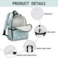 thumbnail image 4 of Unicorn and Fairy Blue Pattern Cute School Backpack Bag for School with Padded Back and Adjustable Shoulder Straps 15.25"x11.5"x5.25", 4 of 5