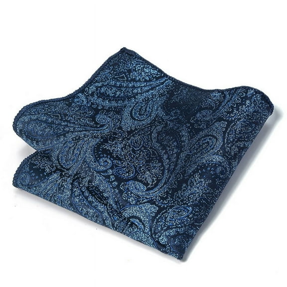 Zhuge Mens Silk Pocket Square Set Handkerchiefs-9*9inch，A08