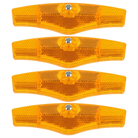 HINTRMENT Bike Reflectors Yellow 4Pcs 11.8x3.9x2.7In
